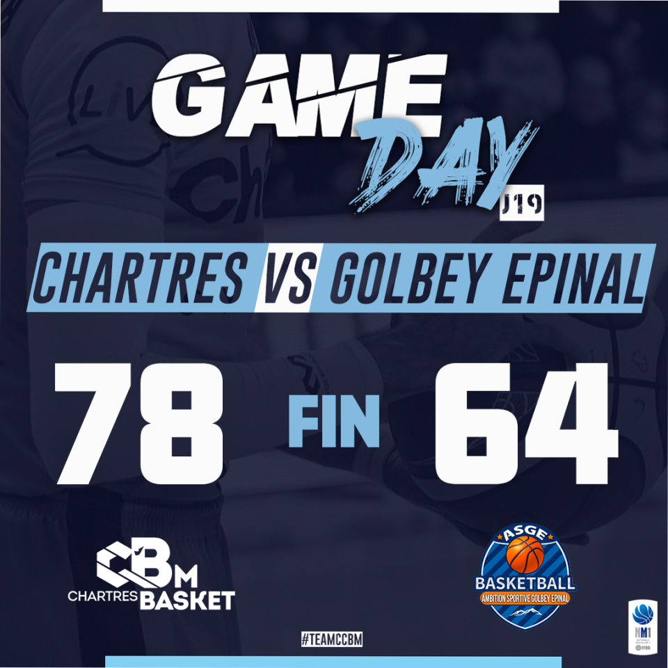 Victoire contre Golbey Epinal 78-64