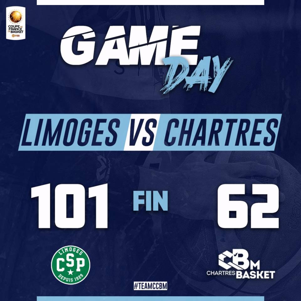 Défaite logique à Limoges 101 à 62