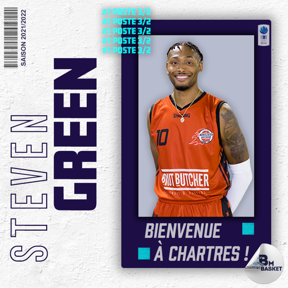 Saison 2021-2022 : Green arrive à Chartres