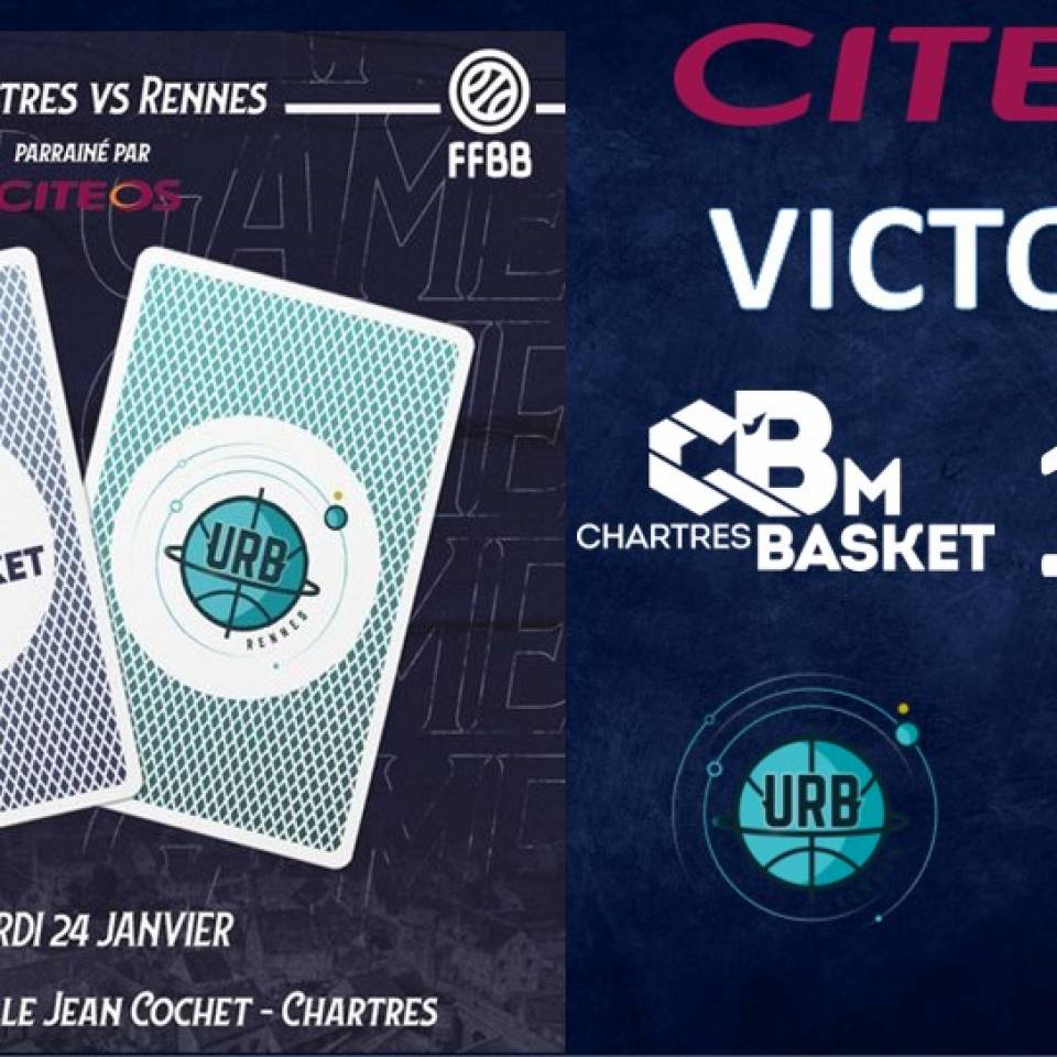 Importante victoire ce soir mardi contre Rennes 103-65