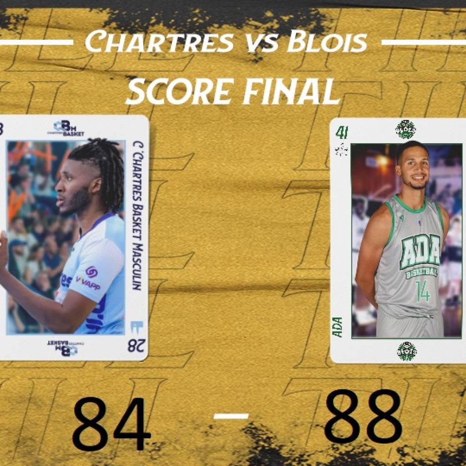 Courte défaite contre L'ADA Blois ce mardi soir