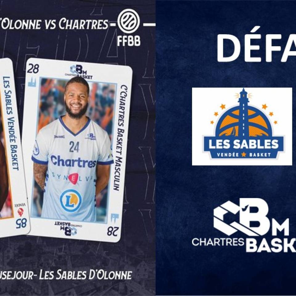 Défaite ce soir au Sables d' Olonne 89-77