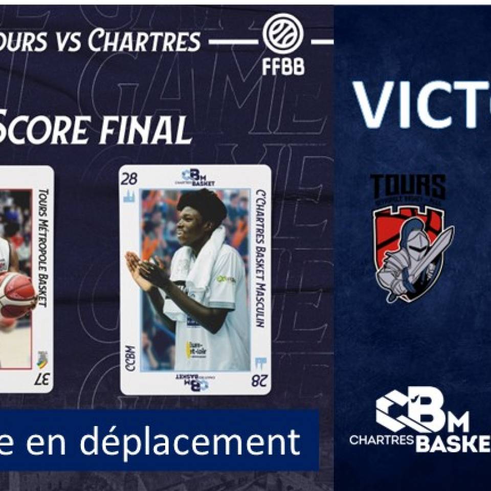 Très belle victoire à Tours ce vendredi 89-81