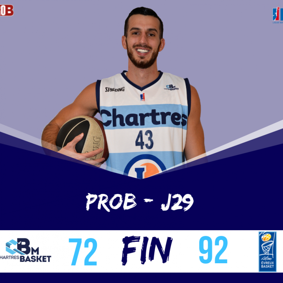 Terrible défaite ce soir contre Evreux chez nous 72-92
