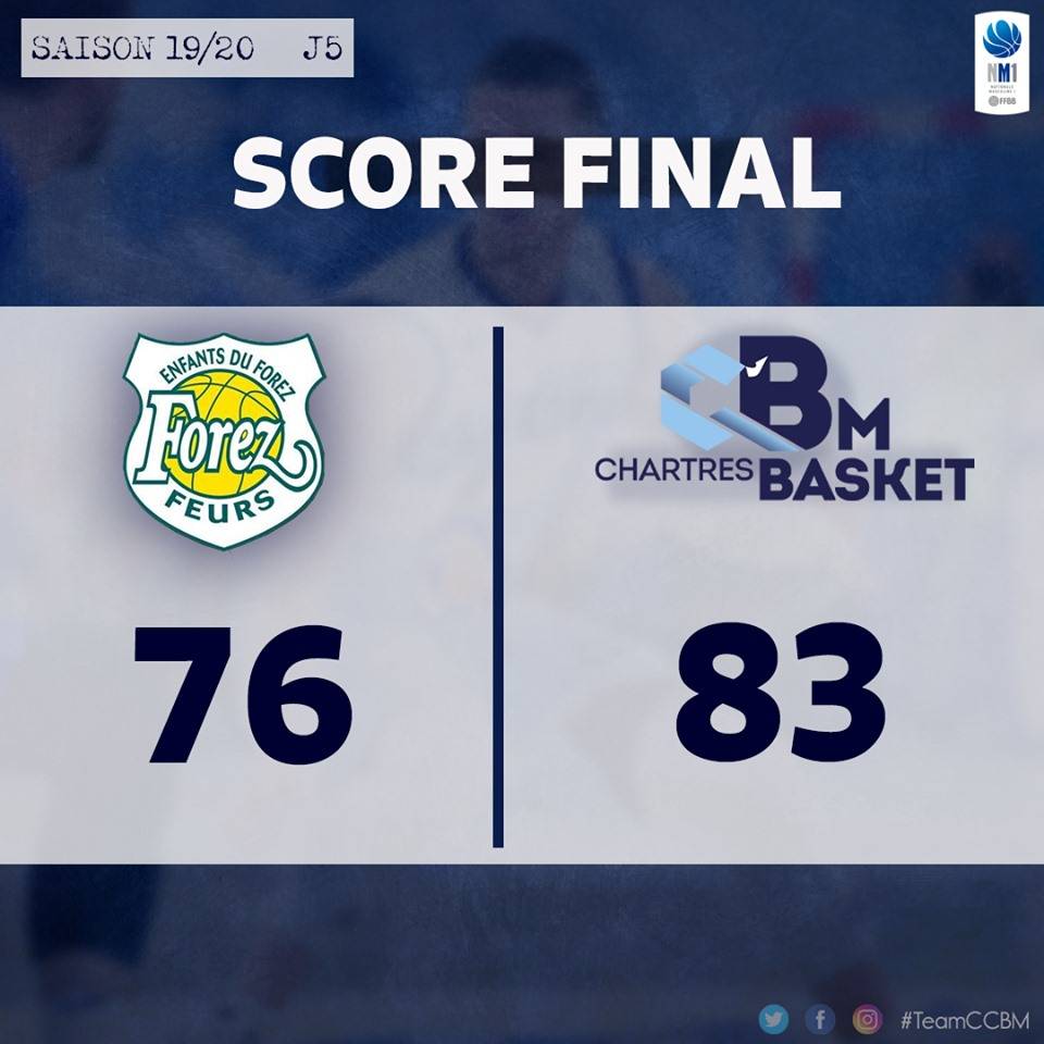 Victoire à Feurs   (cinquième victoire sur 5 matchs) 