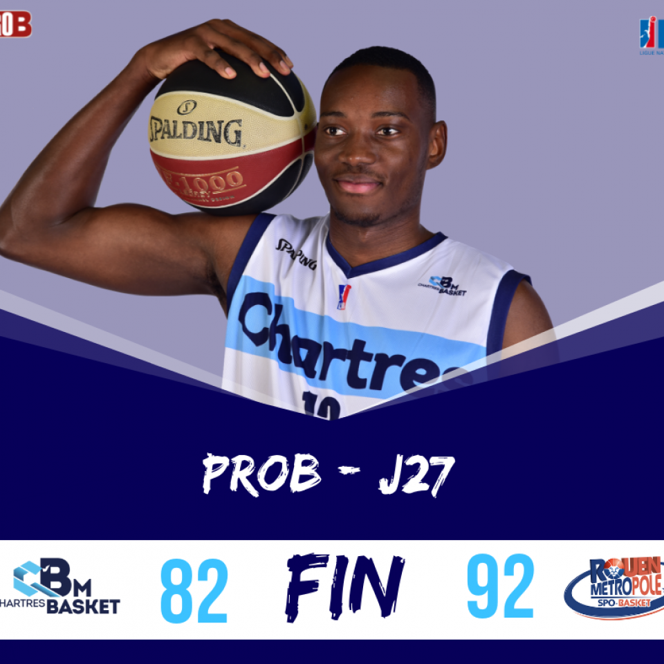 Nouvelle défaite ce soir contre Rouen 92-82 