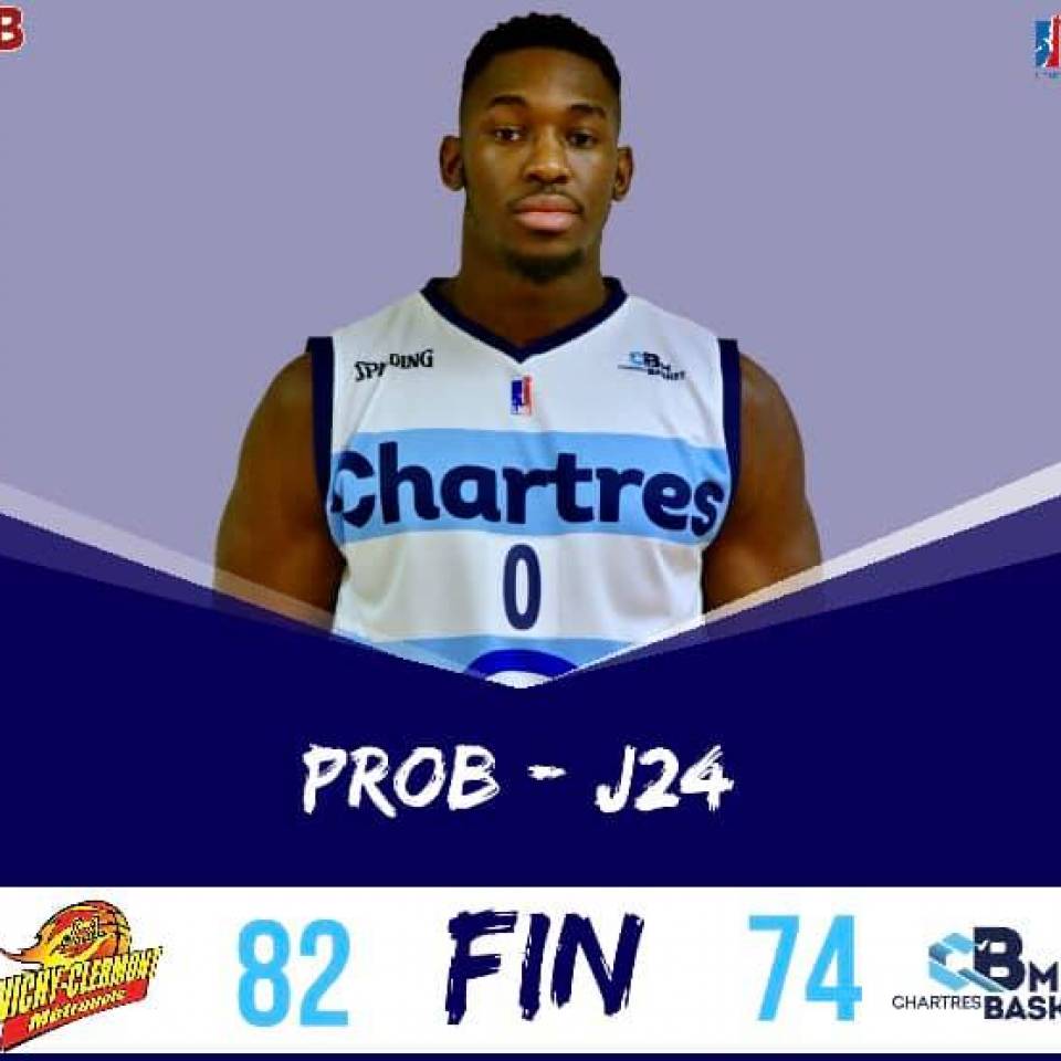 Nouvelle défaite ce soir à Vichy 74-82 