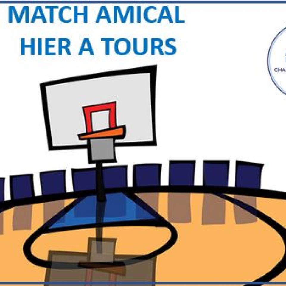 Victoire hier après midi en match amical contre Tours  76-74