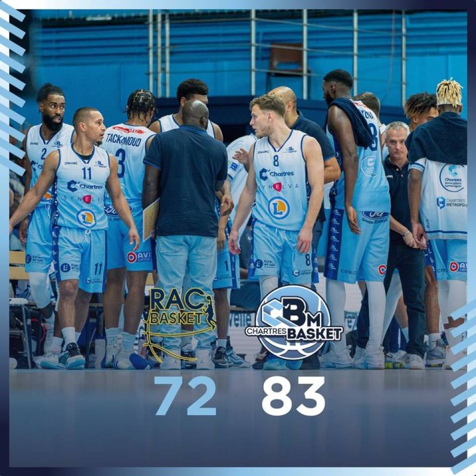 ✅ Victoire !!

ce soir victoire face à R.A.C. Basket ! 

Bravo à tous  #teamccbm🔵⚪

RDV mardi à la halle pour la coupe de france 😀 ! 

#basketball #basketchartres #ffbb #nm1