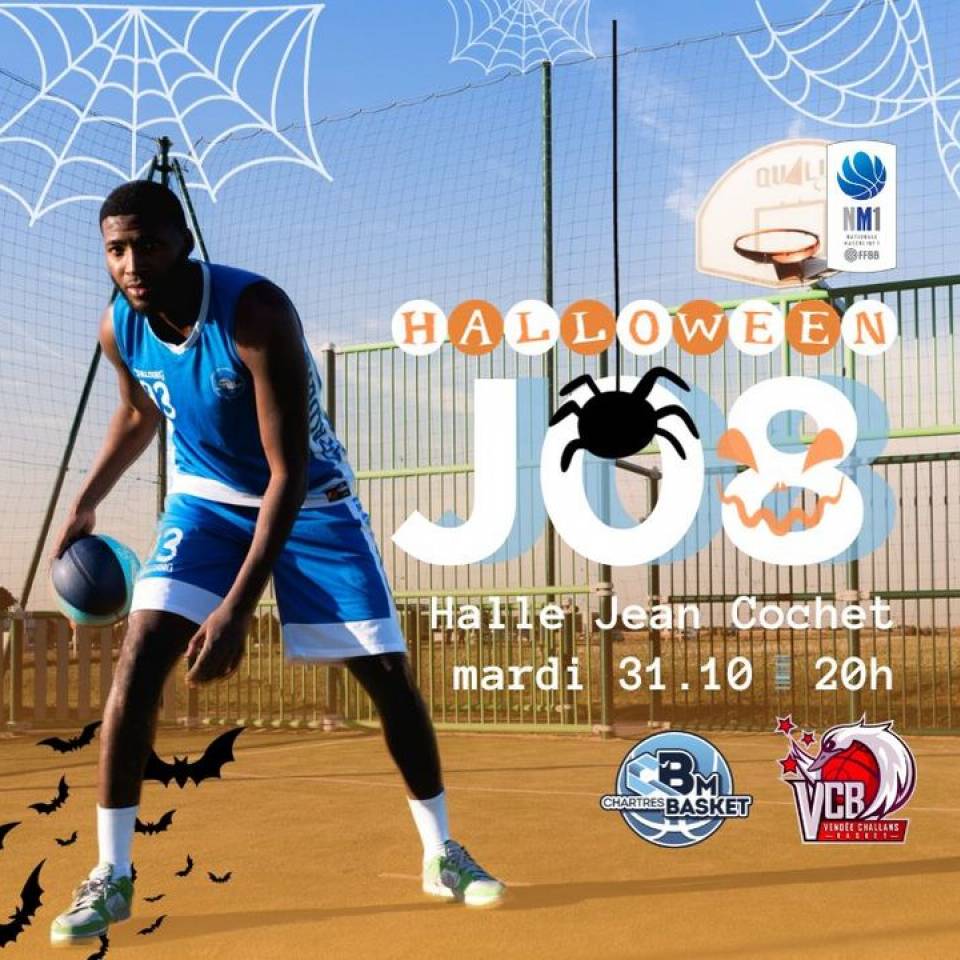 🎃 Trick or Treat

👻 L'heure est aux citrouilles, aux araignées, aux chapeaux de sorcières et aux B O N B O N S ! Pour cette 8ème journée, la halle Jean Cochet va se transformer en véritable manoir hanté !

❗️Un seul mot d'ordre : venir déguisé pour tenter de remporter le concours du meilleur déguisement adulte/enfant et gagner des lots ! Cette terrifiante soirée sera organisée par Les Bluefoxs Supporters du Basket masculin Chartrain. On compte sur vous pour être le plus effrayant possible ! 

🆚 @vcbofficiel  
🎟️ https://bit.ly/44V1Zdw
📆 Mardi 31 octobre 
⌚️20h
📍Halle Jean Cochet
📺 chartrestv.fr

👉 On compte sur vous pour venir les encourager à chaque match !

📷 @westcoo 

#basketchartres #basketmasculin #chartres #basketball #ffbb #nm1 #sportschartres