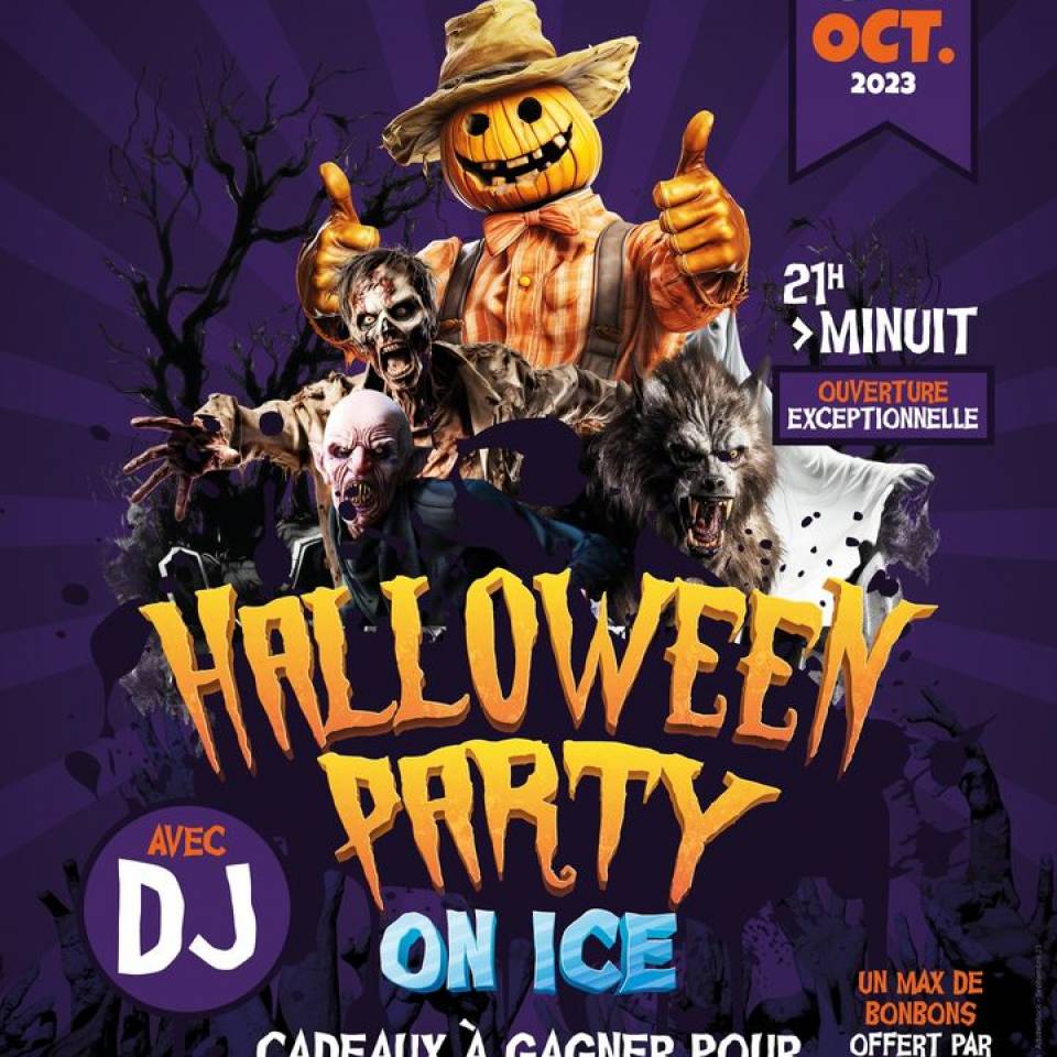 🧟 SOIRÉE HALLOWEEN 🧟‍♀️

Une soirée frissonnante vous attend à la patinoire de l'Odyssée Chartres le mardi 31 octobre à partir de 21h jusqu'à 00h 🎃

Animations sur le thème d'Halloween de 14h à 18h00.

- Décoration Image supprimée par l'expéditeur. 🎉
- Animations DJ Image supprimée par l'expéditeur. 🎧
- Personnages horrifiques👹🎃

On compte sur vous pour faire le déplacement !

#trickortreat