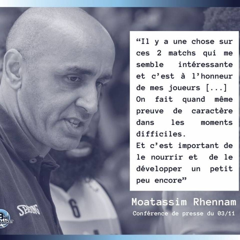 💬 Les mots de Moatassim

... Après la victoire à Cochet face à Poissy.
 
👊 Maintenant, on prépare le déplacement à Berck !

#basketchartres #basketball #nm1 #ffbb #TeamCCBM #basket #chartressports