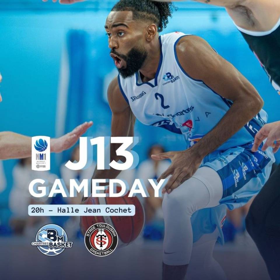 🏀 Gameday J13

🆚 Stade Toulousain Basketball 
🎟️ https://bit.ly/44V1Zdw
⌚️20h
📍Halle Jean Cochet
📺 Chartres.fr
⛹🏻‍♂️ Présentation de nos équipes amateurs U7 et U9

ℹ️ Les infos à connaître
➖ Ouverture des portes à 19h
➖ Parking grand public à l'hippodrome
➖ Buvette ouverte possibilité de payer par carte bleue !

Pas de victoire sans un public en feu ! On compte sur vous !

📷@stqr_

#basketnm1 #nm1 #ffbb #basketball #basketchartres #passionbasket #chartres #eureetloir