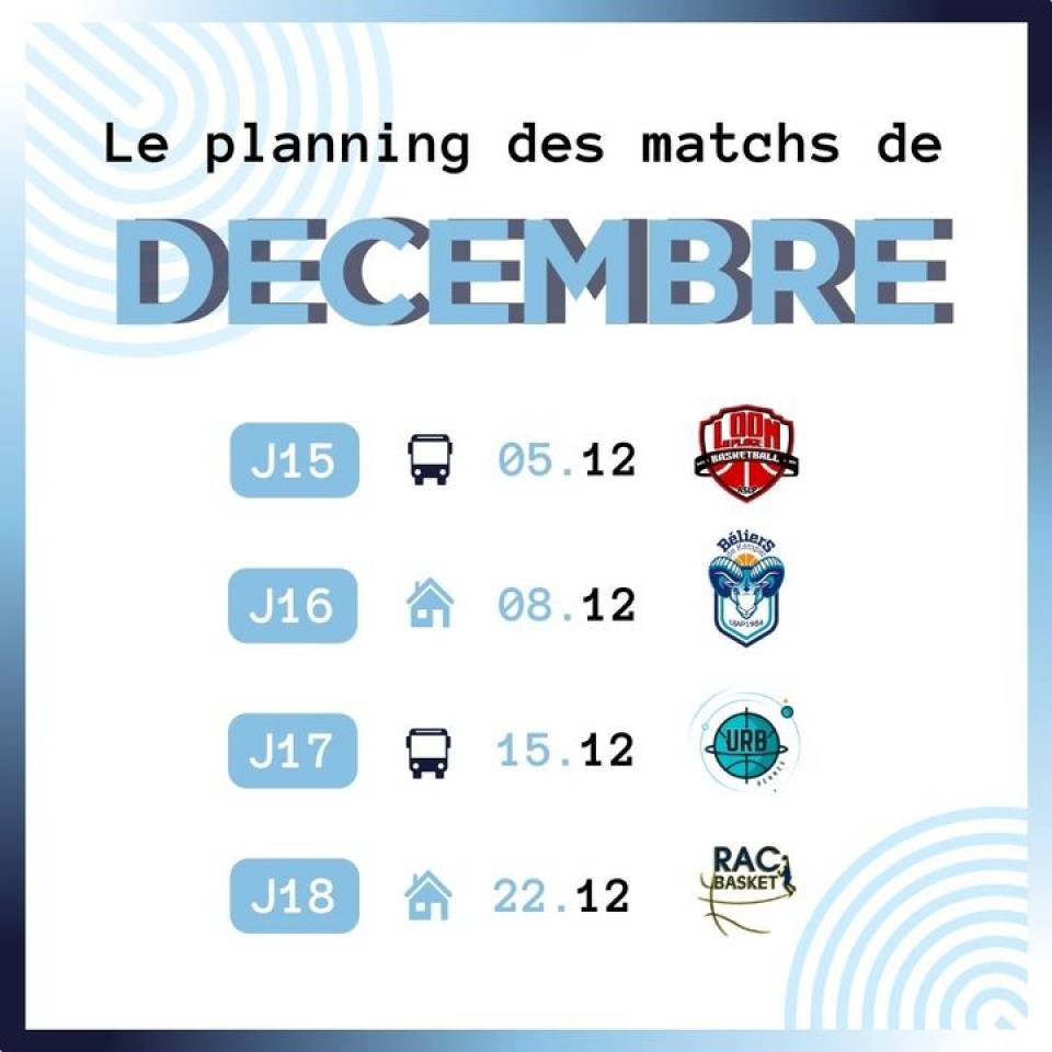 📆 L’agenda du mois

Hop hop hop : on prend son agenda et on note ( si ce n’est pas déjà fait bien sûr ) !

Ce sera 2 matchs à domicile pour notre #teamccbm⚪️🔵 

Les billetteries sont déjà en ligne 👉 https://bit.ly/44V1Zdw

Comme d’habitude, on compte sur vous pour venir les voir !

#basketball #basketchartres #chartressports #nm1 #ffbb #passionbasket