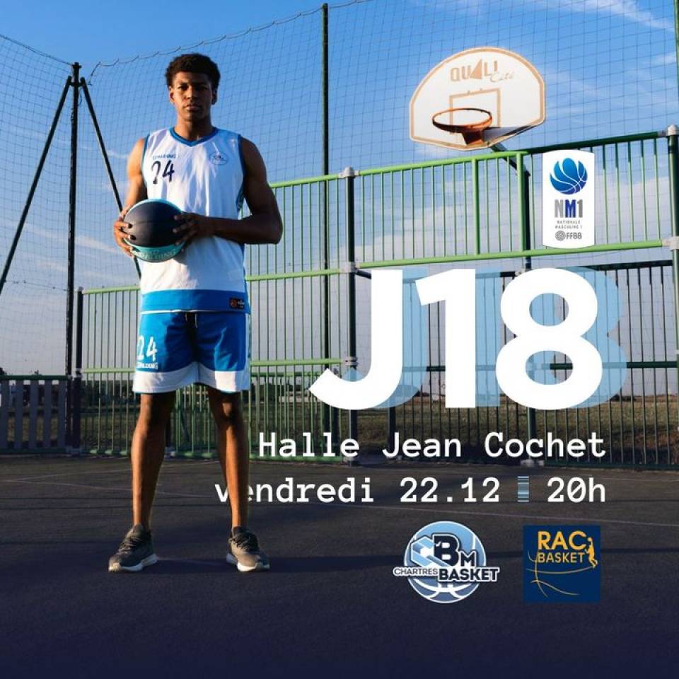 🔵 Billetterie J18

On se retrouve à Cochet pour le dernier match de l'année ? La billetterie pour la J18 est toujours en ligne et il est encore temps de réserver sa place !

Les infos de la J18 ici 🔽
🆚 @rac_basket 
🎟️ https://bit.ly/44V1Zdw
📆 Vendredi 22 décembre
⌚️20h
📍Halle Jean Cochet
📺 chartrestv.fr

👉 On vous attend nombreux, en forme et prêts à encourager la #TeamCCBM une dernière fois avant cette trêve de Noël !

📷 @westcoo

#basketchartres #basketmasculin #chartres #basketball #ffbb #nm1 #sportschartres