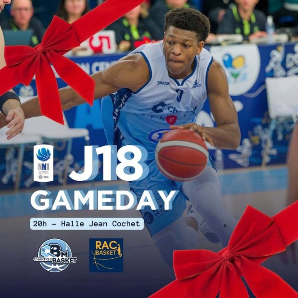 🏀 Gameday J18

🆚 @rac_basket
🎟️ https://bit.ly/44V1Zdw
⌚️20h
📍Halle Jean Cochet
📺 chartrestv.fr

👉 Rejoignez-nous pour la dernière fois en 2023 avant de fermer la Halle pour quelques jours !
👉 Un seul mot d'ordre tous en blanc pour cette soirée ! Bonnet, T-shirt, Pull ou manteau, mettez du blanc pour cette soirée de Noël !

@lesbluefoxs2023 vous ont préparé de nombreuses surprises ! Soyez au RDV !

ℹ️ Les infos à connaître
➖ Ouverture des portes à 19h
➖ Parking grand public à l'hippodrome
➖ Buvette ouverte possibilité de payer par carte bleue !

Pas de victoire sans un public en feu ! On compte sur vous !

📷@stqr_

#basketnm1 #nm1 #ffbb #basketball #basketchartres #passionbasket #chartres #eureetloir