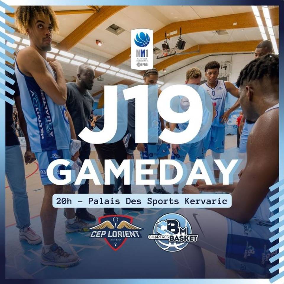 🏀 Gameday J19

✅ J19
🆚 CEP Lorient Breizh Basket 
⌚️20h
📍Palais des Sports Kervaric
📺 Youtube : https://bit.ly/47vEdG7

📷 Chartres Objectif

#basketnm1 #nm1 #basketball #basketchartres #passionbasket #chartres #eureetloir