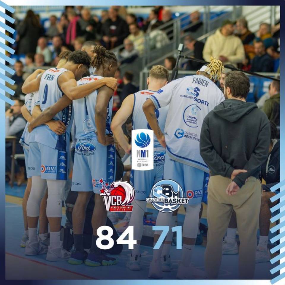 ❌ Défaite 84-71

La #TeamCCBM s'incline 84-71 en terres vendéennes pour cette 21ème journée. 

Pas le temps de souffler, il faut repartir au combat samedi soir à Poissy 💪

Et nous on se retrouve le 2 février à Cochet pour la J23 face à Berk. 

#basketball #basketmasculin #basketchartres #chartres #chartressports #nm1 #ffbb