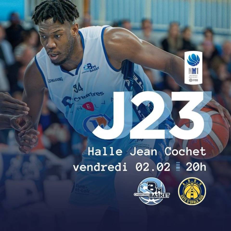 🔵 Billetterie J23

La billetterie est en ligne pour la J23 face à Berck !

Les infos de la J23 ici 🔽
🆚 @abbr_officiel 
🎟️ https://bit.ly/44V1Zdw
📆 Vendredi 2 février
⌚️20h
📍Halle Jean Cochet
📺 chartrestv.fr

👉 On vous attend nombreux, en forme et prêts à encourager votre équipe !

📷 @stqrt_

#basketchartres #basketmasculin #chartres #basketball #ffbb #nm1 #sportschartres