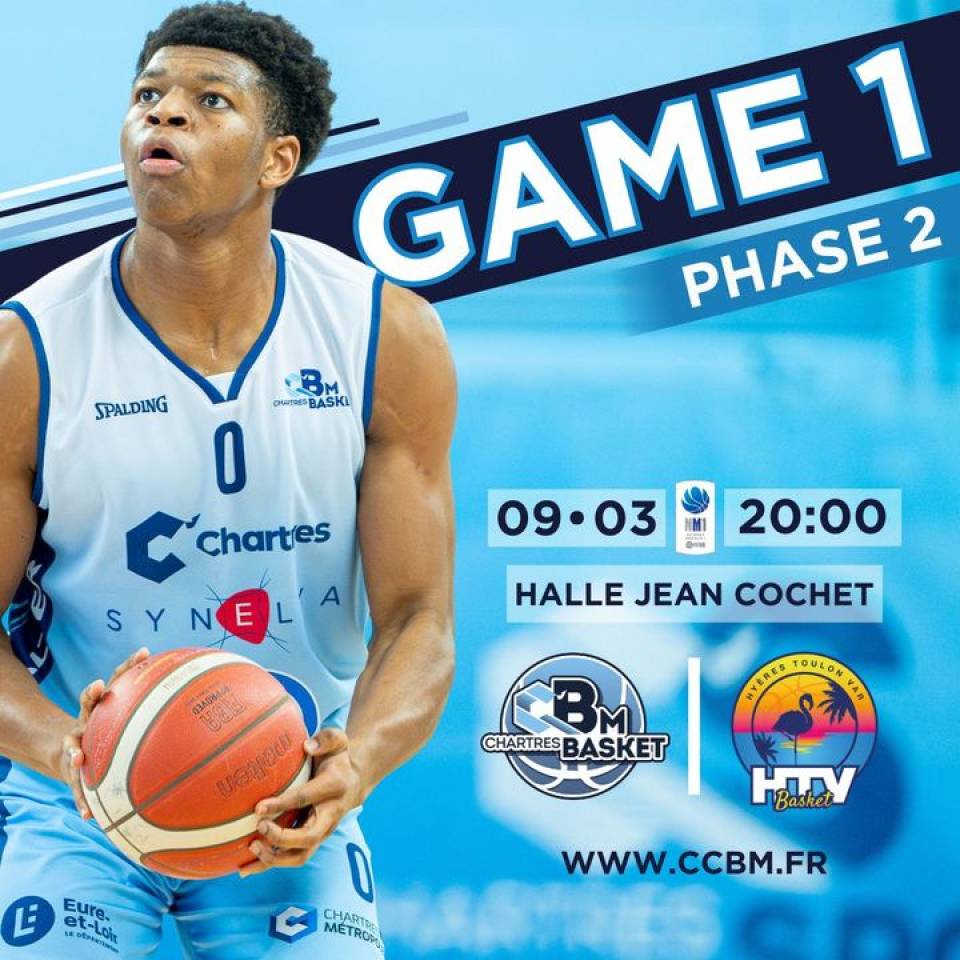 🔵 𝗣𝗵𝗮𝘀𝗲 2️⃣ 𝗚𝗮𝗺𝗲 1️⃣

👉 Après 3 semaines de trêves, il est grand temps pour tout le monde de retrouver notre équipe ! La #TeamCCBM entamera la 2ème phase de #NM1 samedi 9 avril à la Halle Jean Cochet ! 

Chaque match sera d'une importance capitale >> ils ne pourront pas se jouer sans vous !

Les infos du match ici 🔽
🆚 @htv_basket_club
🎟️ https://bit.ly/44V1Zdw
📆 Samedi 9 mars
⌚️20h
📍Halle Jean Cochet
📺 chartrestv.fr

👉 On vous attend nombreux, en forme et prêts à encourager votre équipe !

📷 @stqrt_

#basketchartres #basketmasculin #chartres #basketball #ffbb #nm1 #sportschartres