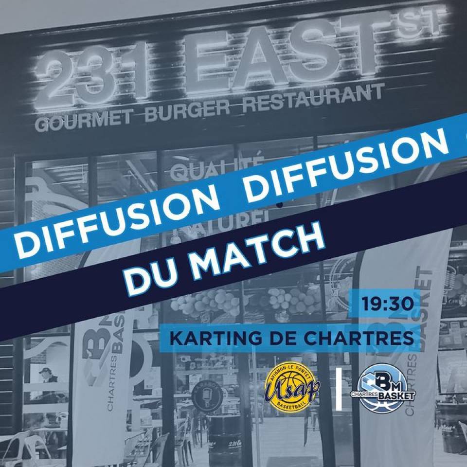 💙 tous ensemble

Le match de ce soir contre Avignon sera diffusé au « Karting de Chartres/231 East Street @kartingdechartres ».

Les @bluefoxs_ccbm qui seront présents sur place vous proposent de les rejoindre pour passer un moment convivial tous ensemble.
 Pour ceux qui souhaitent se restaurer sur place, les bluefoxs vous proposent de les retrouver à partir de 19h30.

#basketnm1 #nm1 #basketball #basketchartres #passionbasket #chartres #eureetloir #PourLaProB #objectifproB