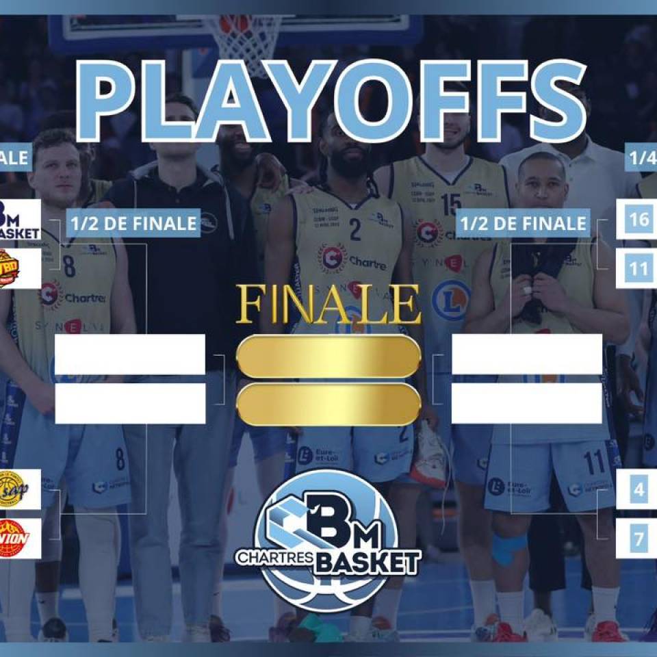 🗓️ Le tableau complet des 1/4 de finales

➡️RDV le 17 mai au Colisée 

🎟️Billetterie 👉https://ccbm.billetterie-club.fr/
