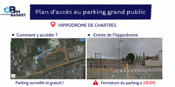 Accès parking spectateurs